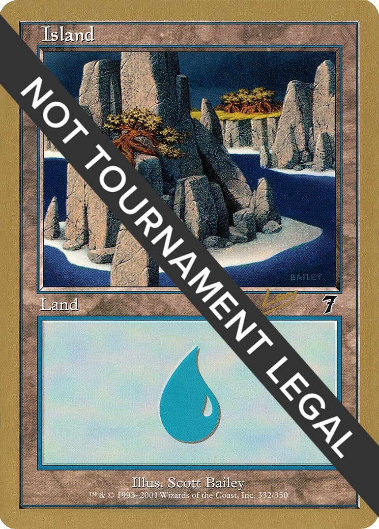Image for Island (332) - 2002 Raphael Levy (7ED) [World Championship Decks] - Magic: The Gathering
