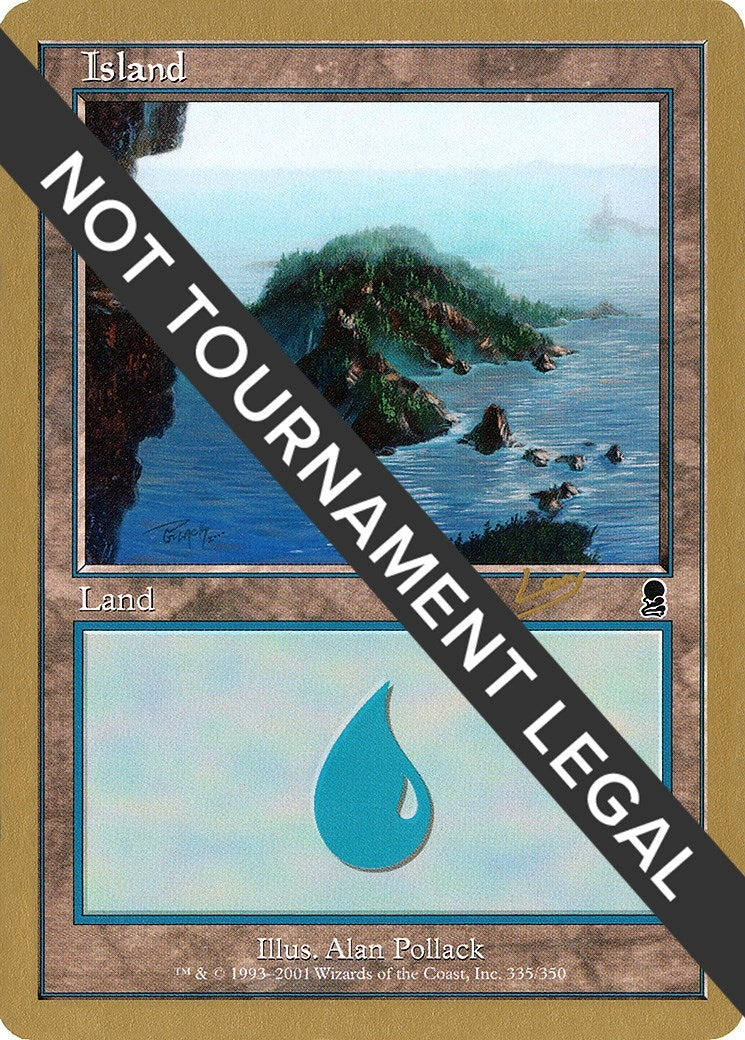 Image for Island (335) - 2002 Raphael Levy (ODY) [World Championship Decks] - Magic: The Gathering