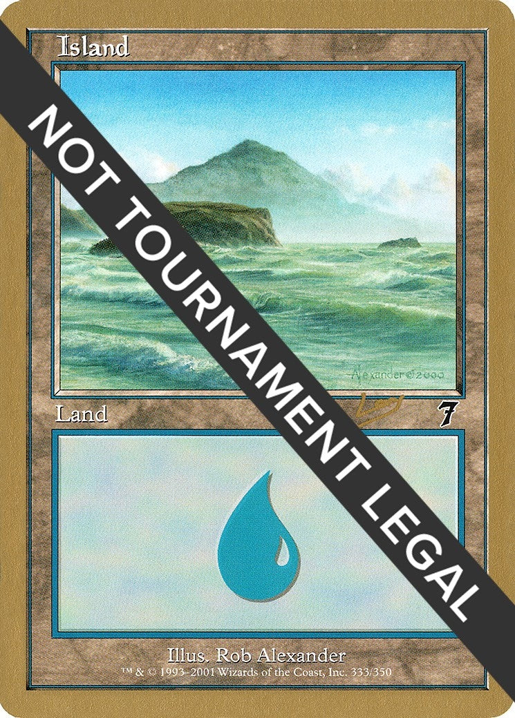 Image for Island (333) - 2002 Raphael Levy (7ED) [World Championship Decks] - Magic: The Gathering