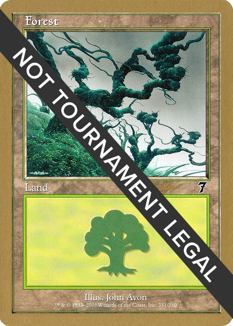 Image for Forest (331) - 2002 Sim Han How (7ED) [World Championship Decks] - Magic: The Gathering