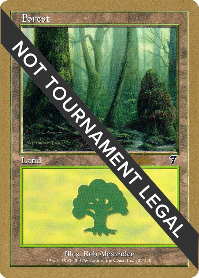 Image for Forest (329) - 2002 Sim Han How (7ED) [World Championship Decks] - Magic: The Gathering