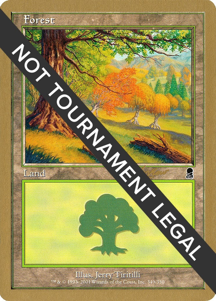 Image for Forest (349) - 2002 Sim Han How (ODY) [World Championship Decks] - Magic: The Gathering