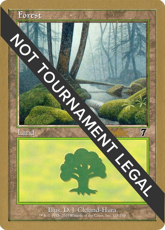 Image for Forest (328) - 2002 Sim Han How (7ED) [World Championship Decks] - Magic: The Gathering