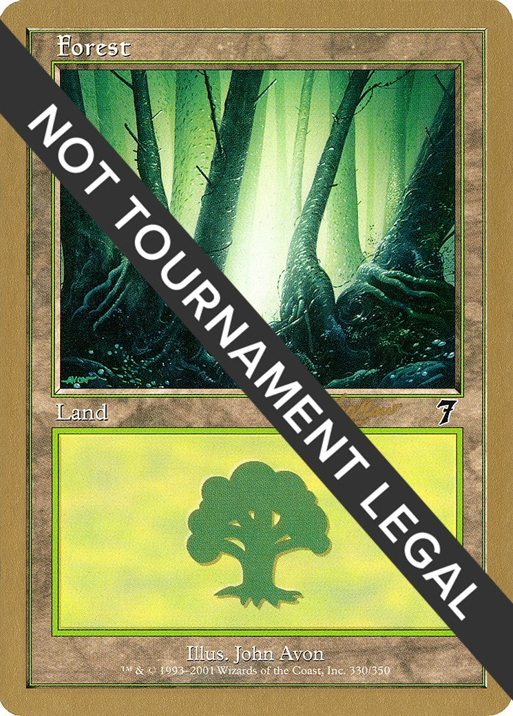 Image for Forest (330) - 2002 Sim Han How (7ED) [World Championship Decks] - Magic: The Gathering
