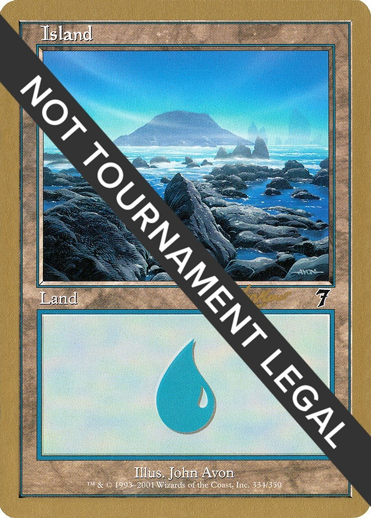 Image for Island (334) - 2002 Sim Han How (7ED) [World Championship Decks] - Magic: The Gathering