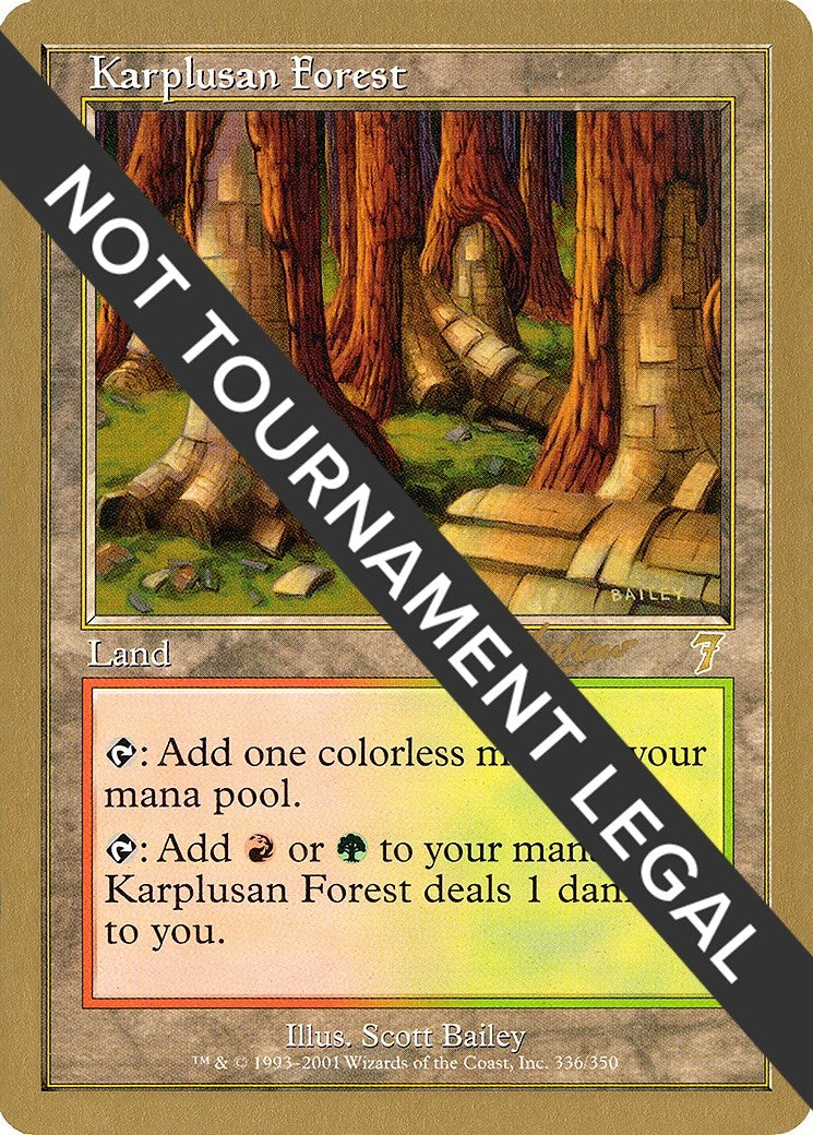 Image for Karplusan Forest - 2002 Sim Han How (7ED) [World Championship Decks] - Magic: The Gathering