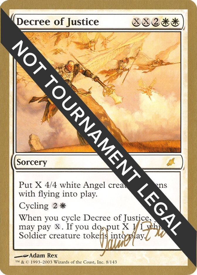 Image for Decree of Justice - 2003 Daniel Zink (SCG) [World Championship Decks] - Magic: The Gathering