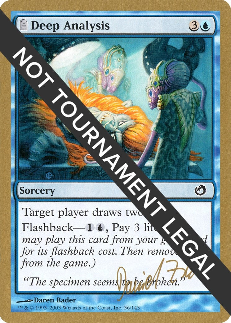 Image for Deep Analysis - 2003 Daniel Zink (TOR) [World Championship Decks] - Magic: The Gathering