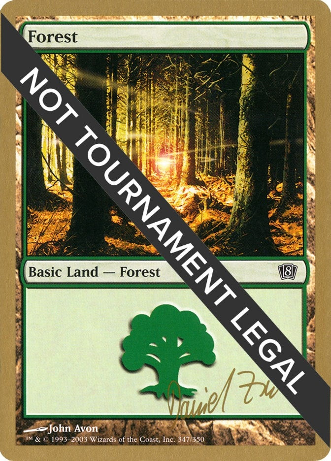 Image for Forest (347) - 2003 Daniel Zink (8ED) [World Championship Decks] - Magic: The Gathering