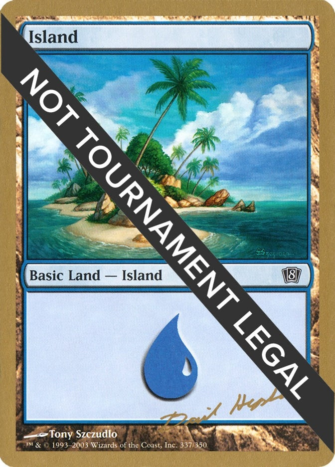 Image for Island (337) - 2003 Daniel Zink (8ED) [World Championship Decks] - Magic: The Gathering