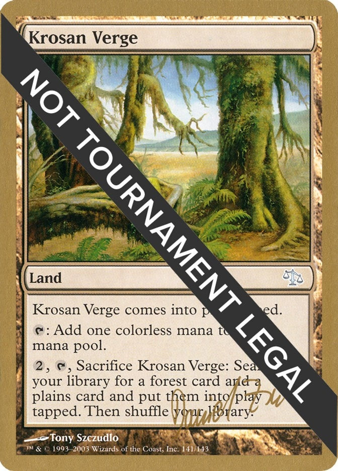 Image for Krosan Verge - 2003 Daniel Zink (JUD) [World Championship Decks] - Magic: The Gathering