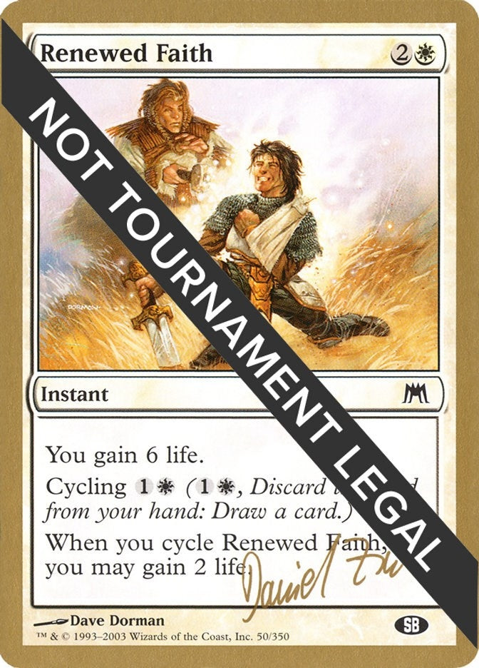 Image for Renewed Faith - 2003 Daniel Zink (ONS) (SB) [World Championship Decks] - Magic: The Gathering