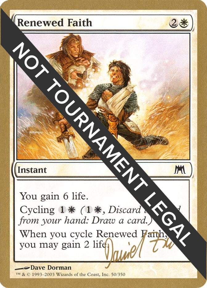 Image for Renewed Faith - 2003 Daniel Zink (ONS) [World Championship Decks] - Magic: The Gathering