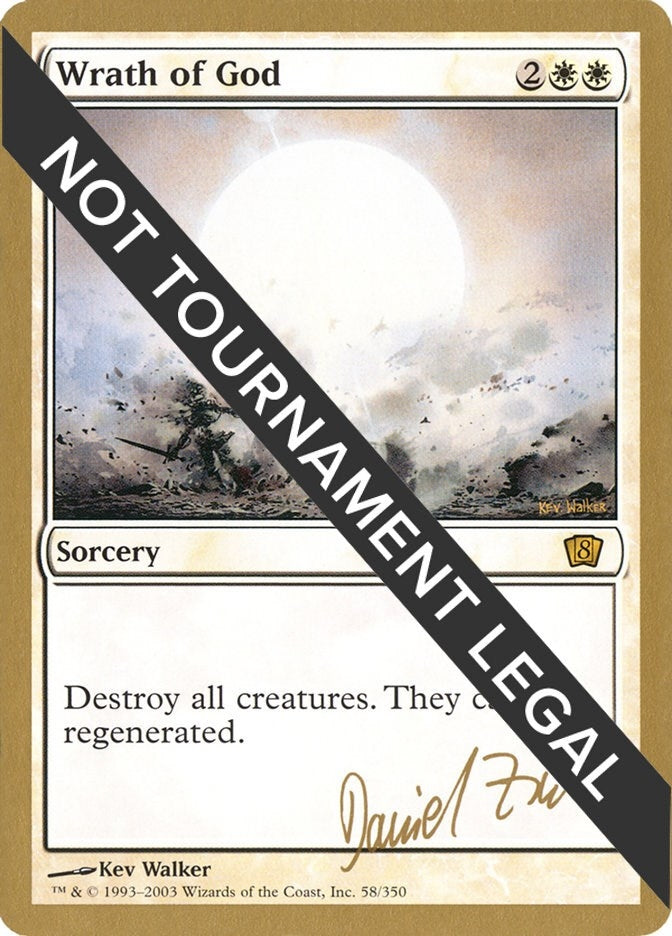 Image for Wrath of God - 2003 Daniel Zink (8ED) [World Championship Decks] - Magic: The Gathering