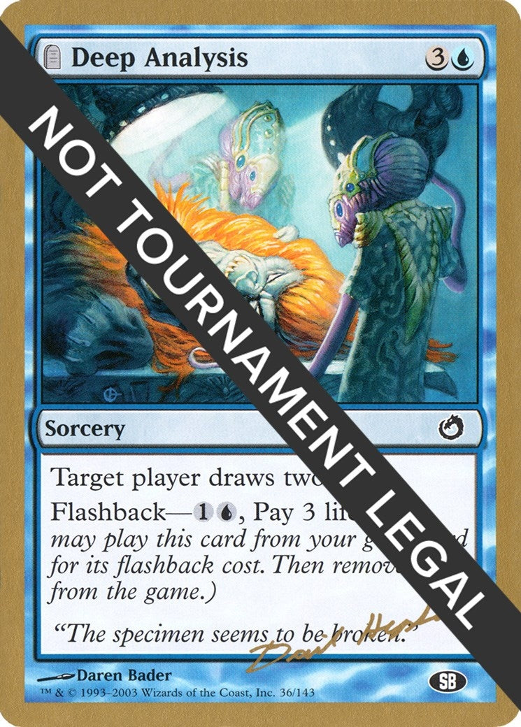Image for Deep Analysis - 2003 Dave Humpherys (TOR) (SB) [World Championship Decks] - Magic: The Gathering