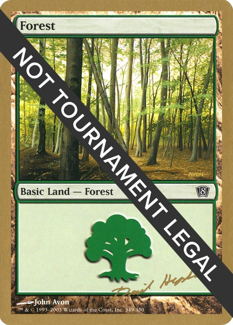 Image for Forest (349) - 2003 Dave Humpherys (8ED) [World Championship Decks] - Magic: The Gathering