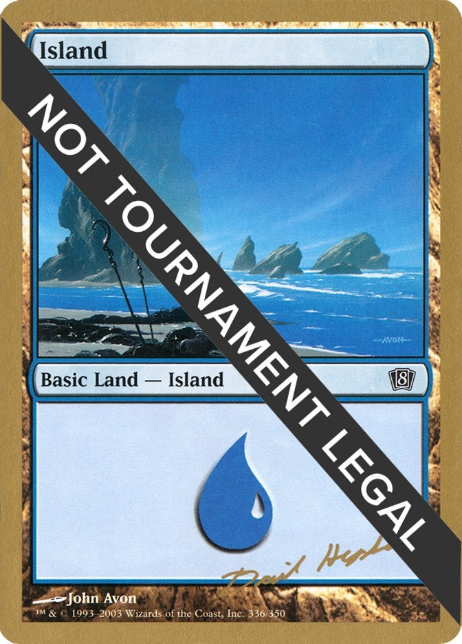 Image for Island (336) - 2003 Dave Humpherys (8ED) [World Championship Decks] - Magic: The Gathering