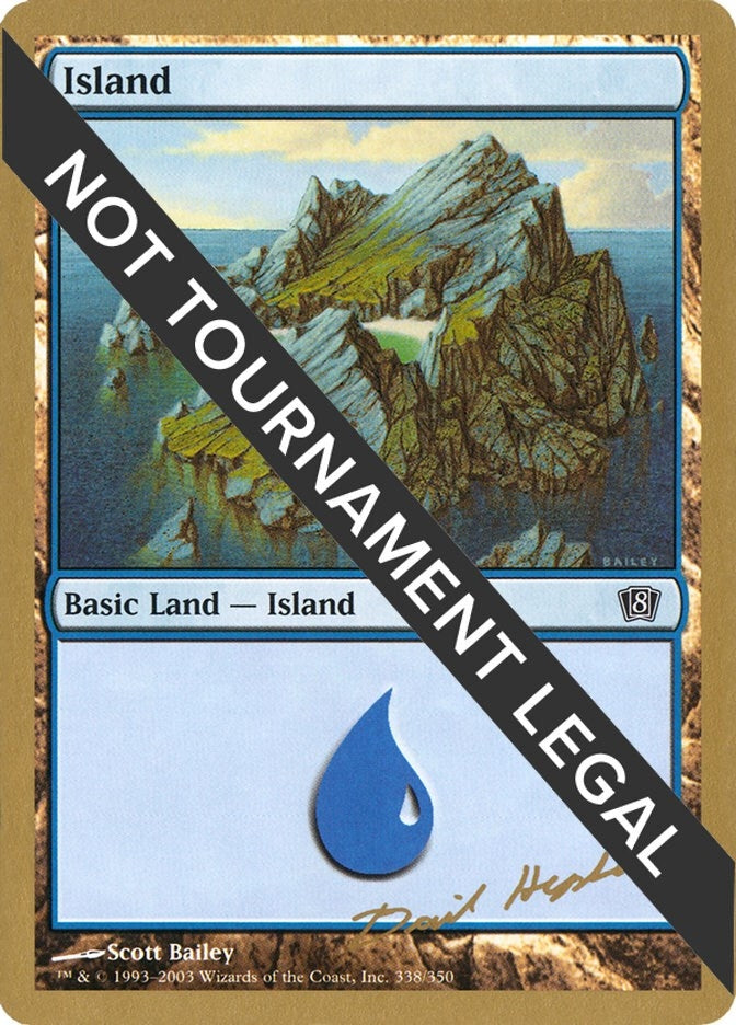 Image for Island (338) - 2003 Dave Humpherys (8ED) [World Championship Decks] - Magic: The Gathering