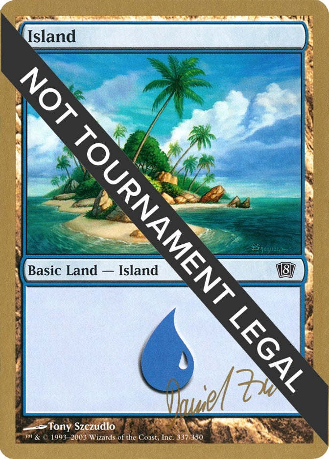 Image for Island (337) - 2003 Dave Humpherys (8ED) [World Championship Decks] - Magic: The Gathering