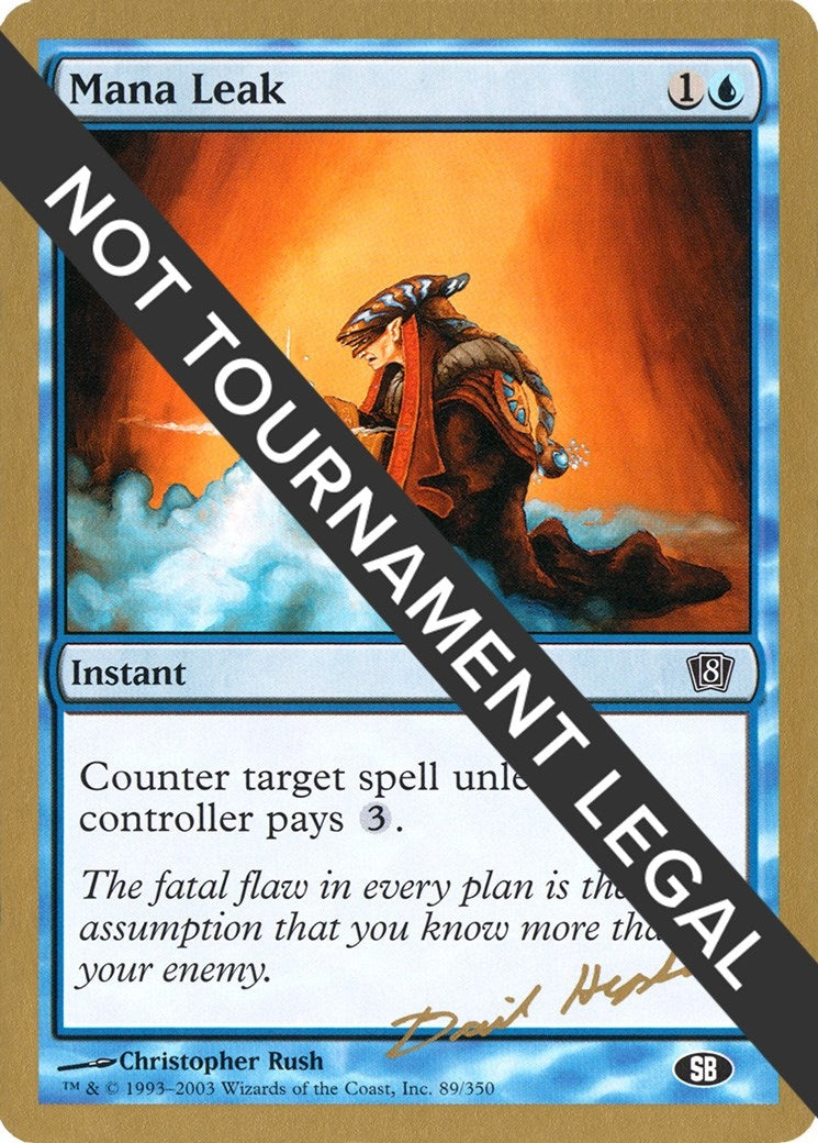 Image for Mana Leak - 2003 Dave Humpherys (8ED) (SB) [World Championship Decks] - Magic: The Gathering