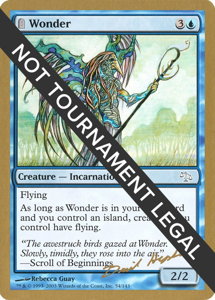 Image for Wonder - 2003 Dave Humpherys (JUD) [World Championship Decks] - Magic: The Gathering