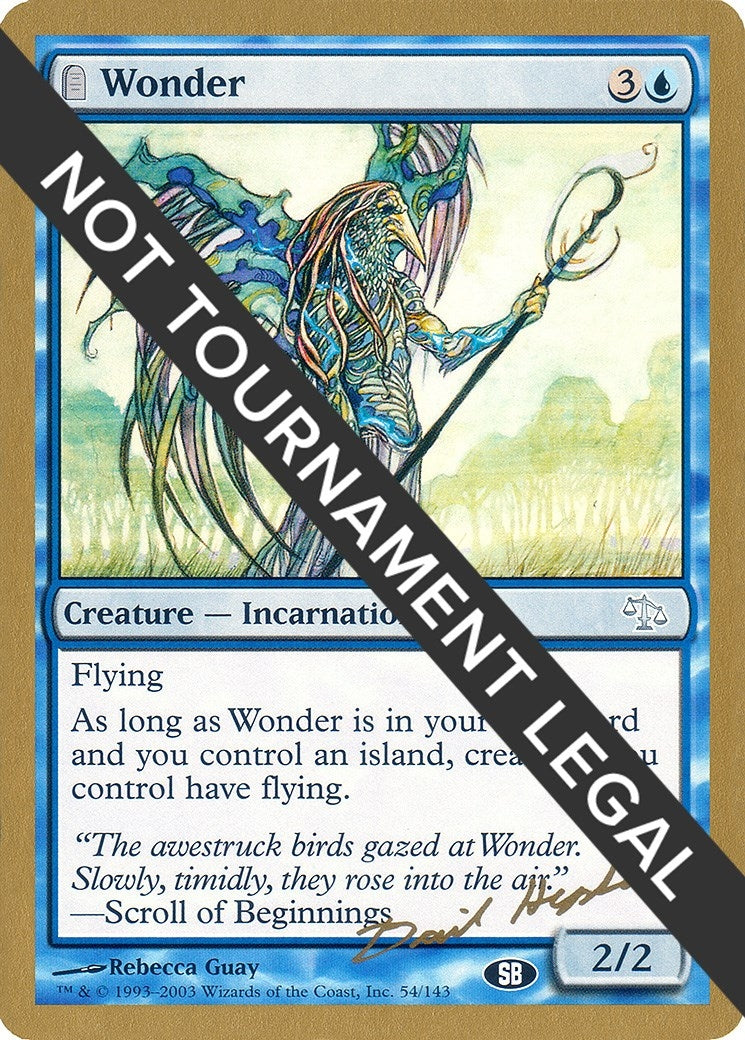 Image for Wonder - 2003 Dave Humpherys (JUD) (SB) [World Championship Decks] - Magic: The Gathering