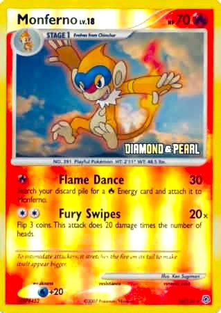 Image for Monferno - 56/130 [Diamond & Pearl] (056/130) [Burger King Promos] - Pokemon
