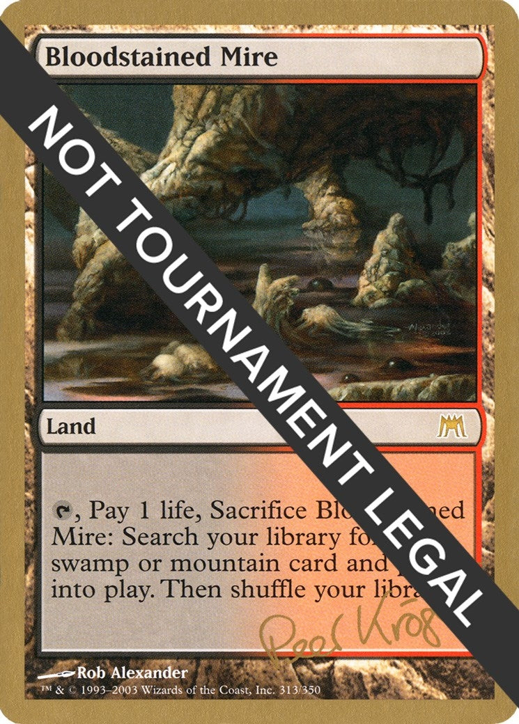 Image for Bloodstained Mire - 2003 Peer Kroger (ONS) [World Championship Decks] - Magic: The Gathering