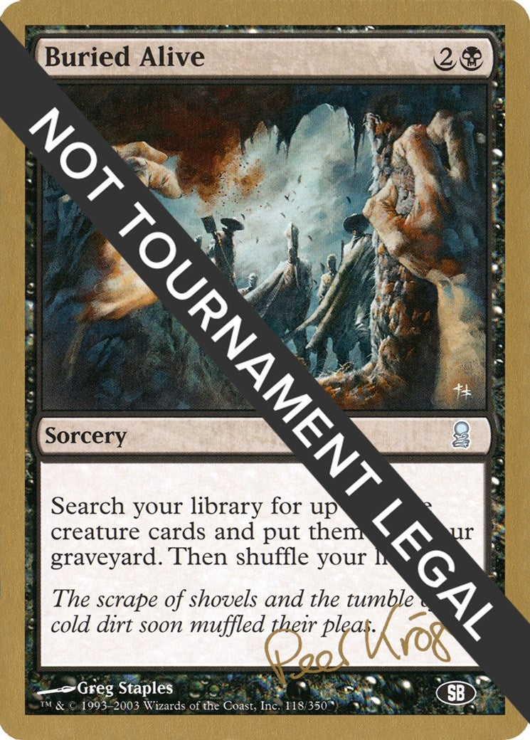 Image for Buried Alive - 2003 Peer Kroger (ODY) (SB) [World Championship Decks] - Magic: The Gathering
