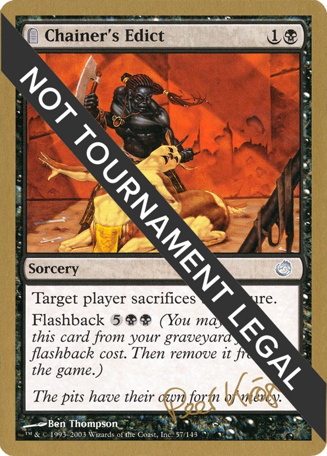 Image for Chainer's Edict - 2003 Peer Kroger (TOR) [World Championship Decks] - Magic: The Gathering