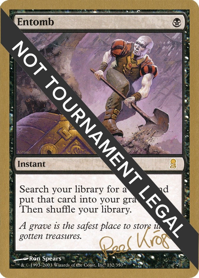 Image for Entomb - 2003 Peer Kroger (ODY) [World Championship Decks] - Magic: The Gathering