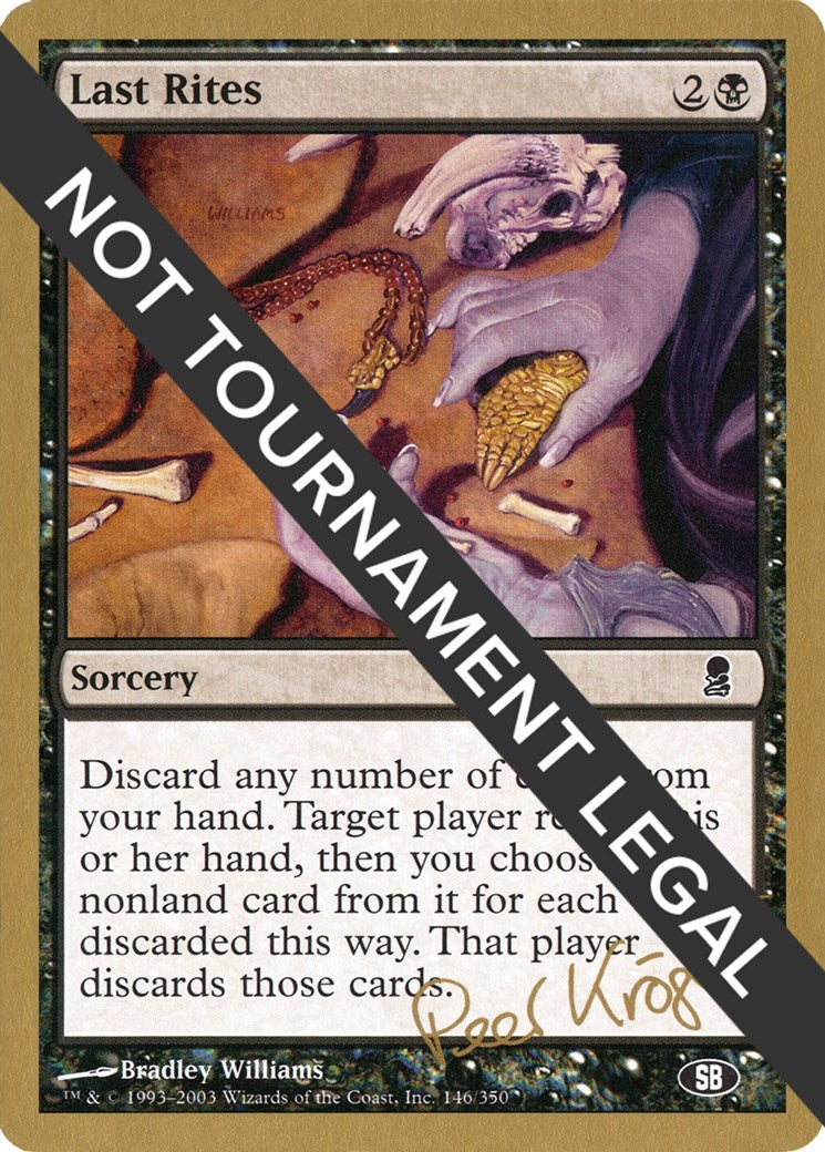 Image for Last Rites - 2003 Peer Kroger (ODY) (SB) [World Championship Decks] - Magic: The Gathering