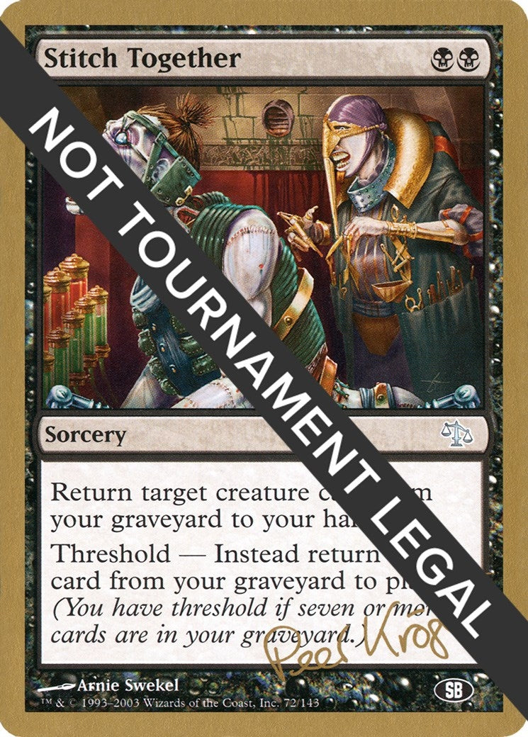 Image for Stitch Together - 2003 Peer Kroger (JUD) (SB) [World Championship Decks] - Magic: The Gathering