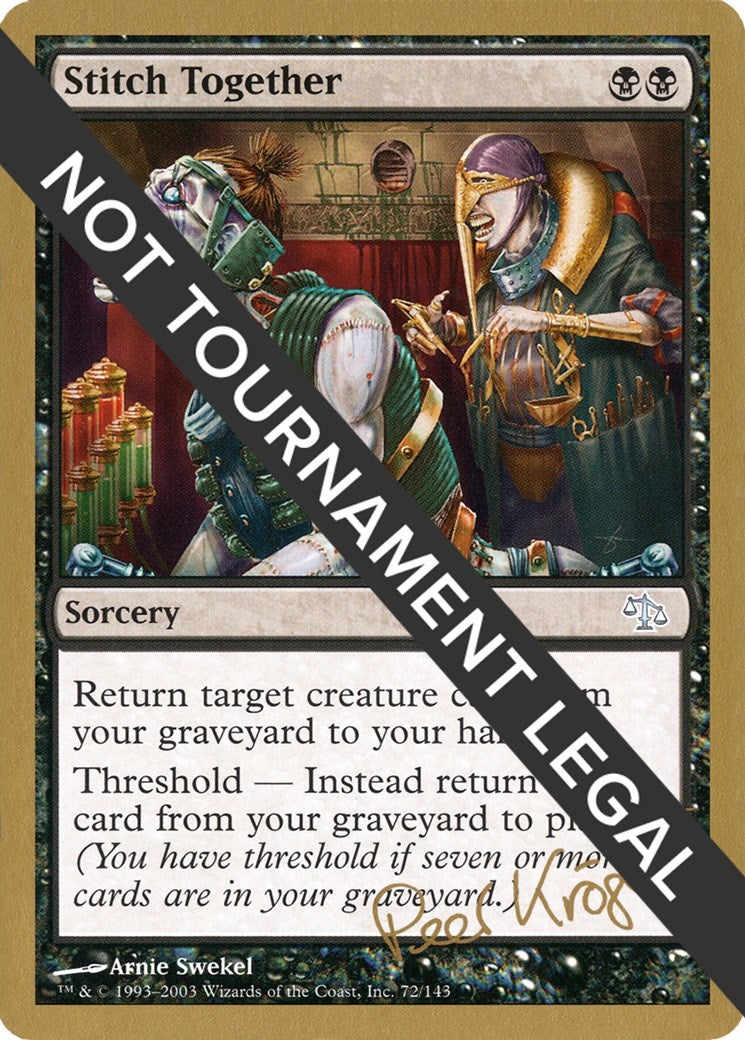 Image for Stitch Together - 2003 Peer Kroger (JUD) [World Championship Decks] - Magic: The Gathering