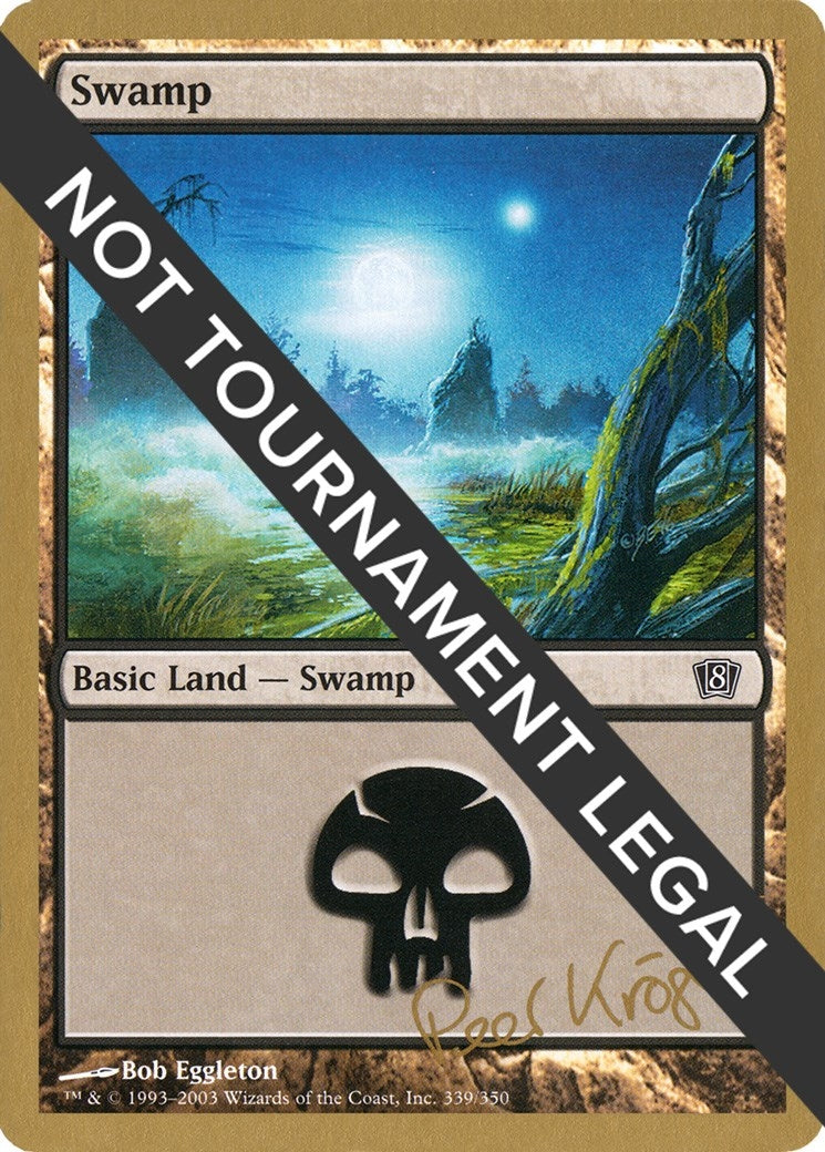 Image for Swamp (339) - 2003 Peer Kroger (8ED) [World Championship Decks] - Magic: The Gathering
