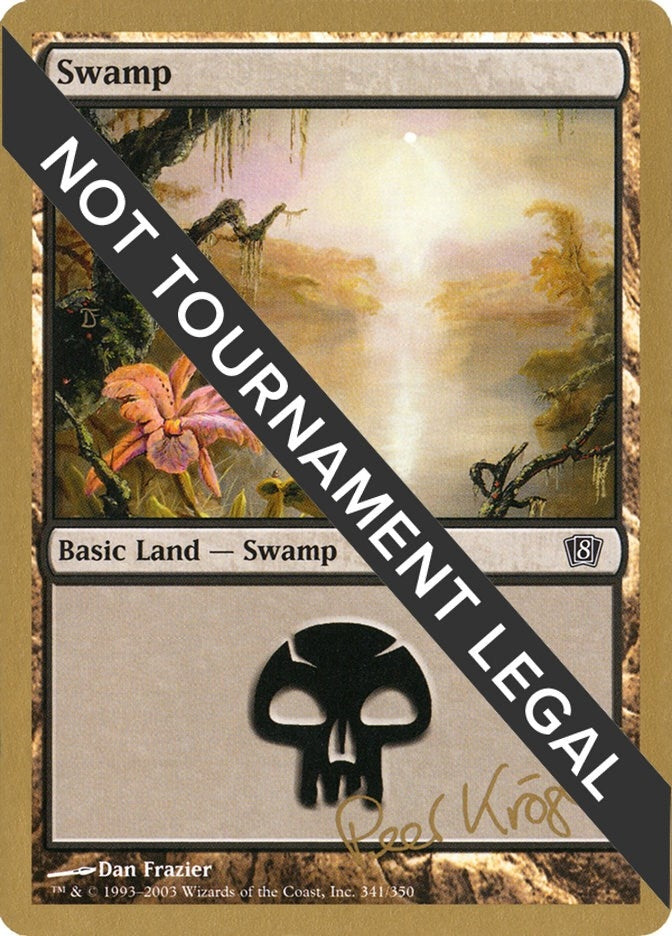 Image for Swamp (341) - 2003 Peer Kroger (8ED) [World Championship Decks] - Magic: The Gathering
