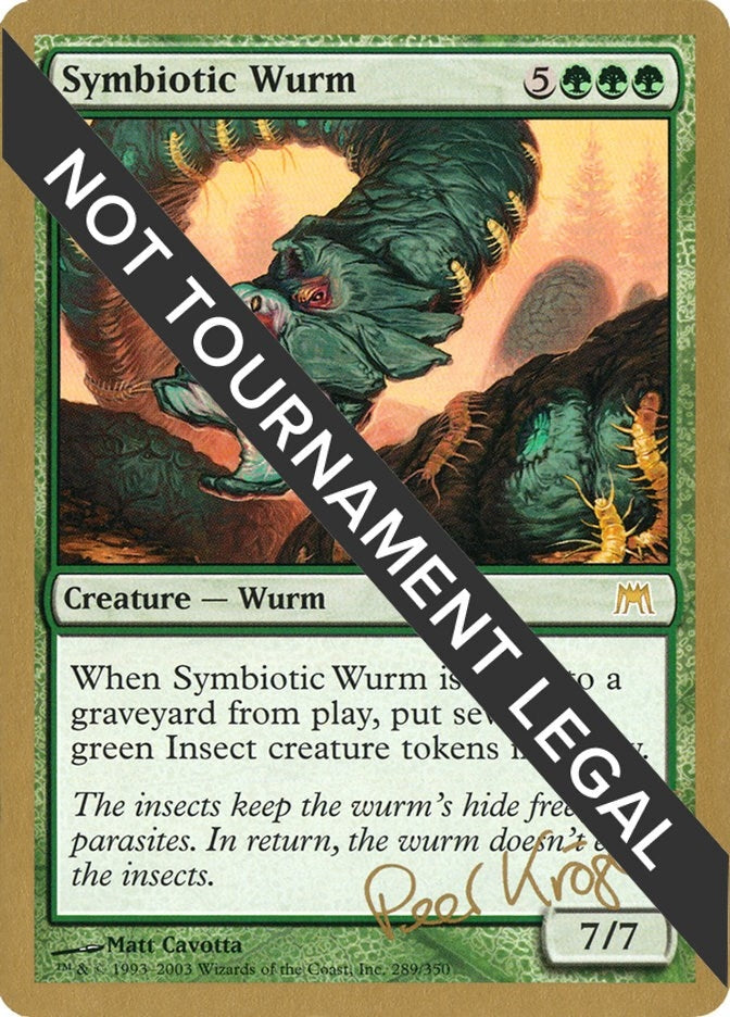 Image for Symbiotic Wurm - 2003 Peer Kroger (ONS) [World Championship Decks] - Magic: The Gathering