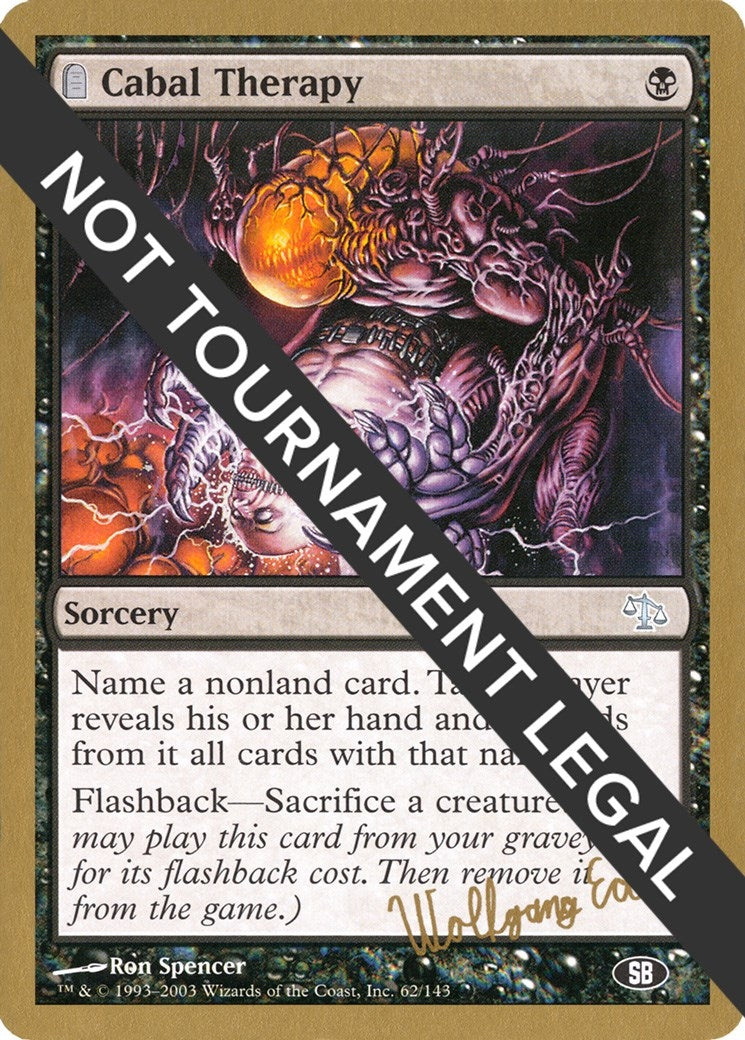 Image for Cabal Therapy - 2003 Wolfgang Eder (JUD) (SB) [World Championship Decks] - Magic: The Gathering