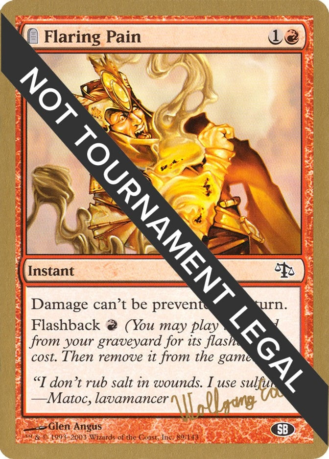 Image for Flaring Pain - 2003 Wolfgang Eder (JUD) (SB) [World Championship Decks] - Magic: The Gathering