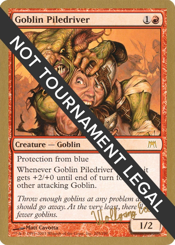 Image for Goblin Piledriver - 2003 Wolfgang Eder (ONS) [World Championship Decks] - Magic: The Gathering