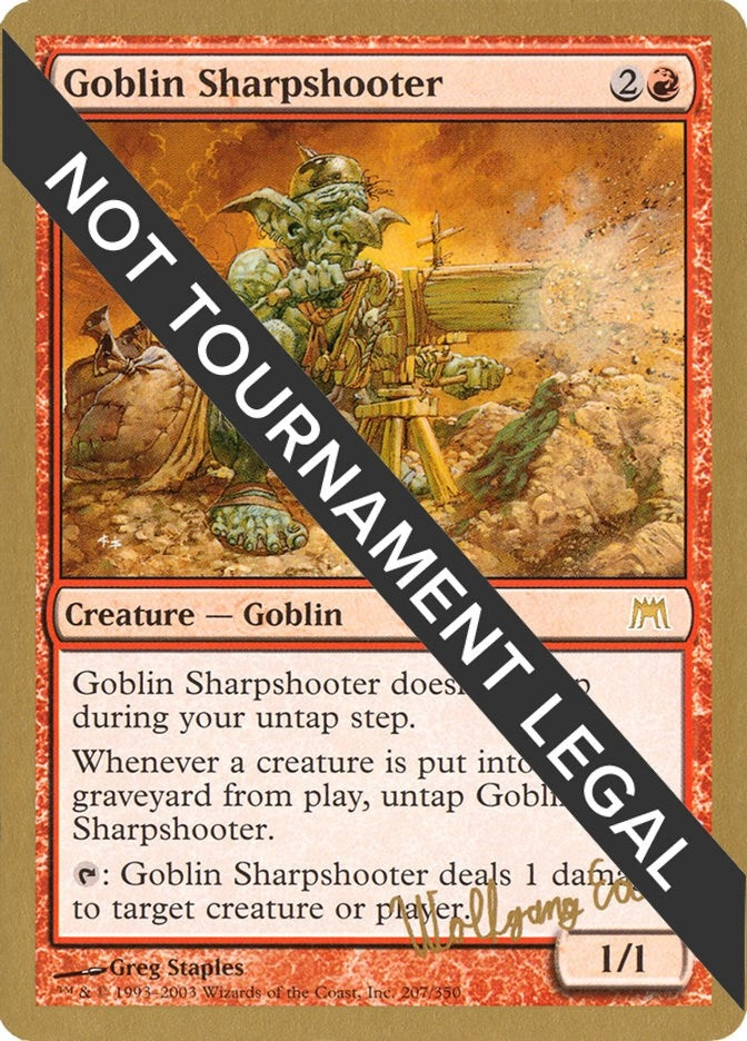 Image for Goblin Sharpshooter - 2003 Wolfgang Eder (ONS) [World Championship Decks] - Magic: The Gathering
