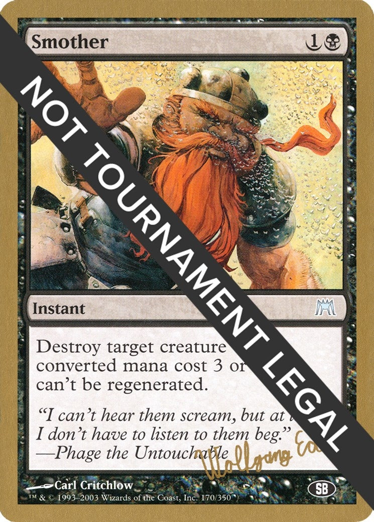 Image for Smother - 2003 Wolfgang Eder (ONS) (SB) [World Championship Decks] - Magic: The Gathering