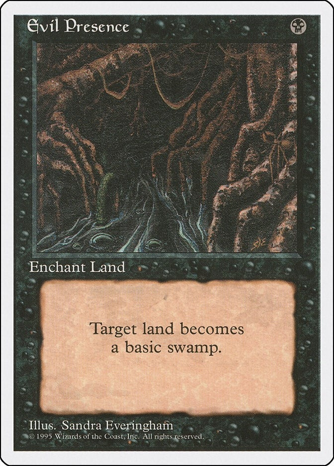 Image for Evil Presence [Fourth Edition] - Magic: The Gathering