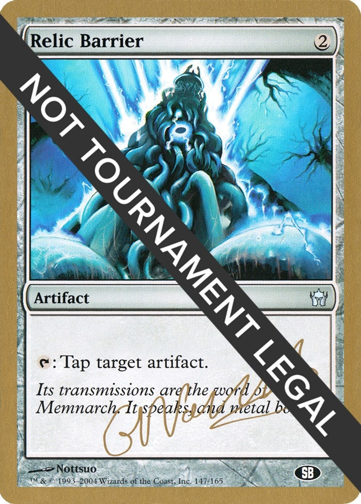 Image for Relic Barrier - 2004 Gabriel Nassif (5DN) (SB) [World Championship Decks] - Magic: The Gathering