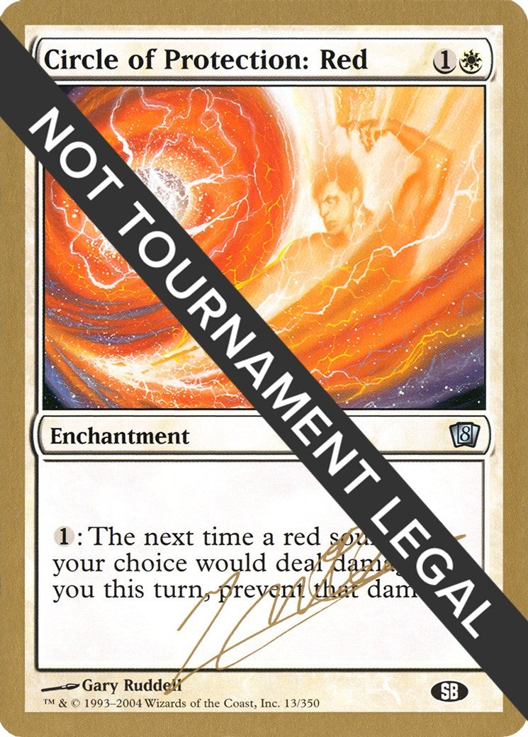 Image for Circle of Protection: Red - 2004 Julien Nuijten (8ED) (SB) [World Championship Decks] - Magic: The Gathering