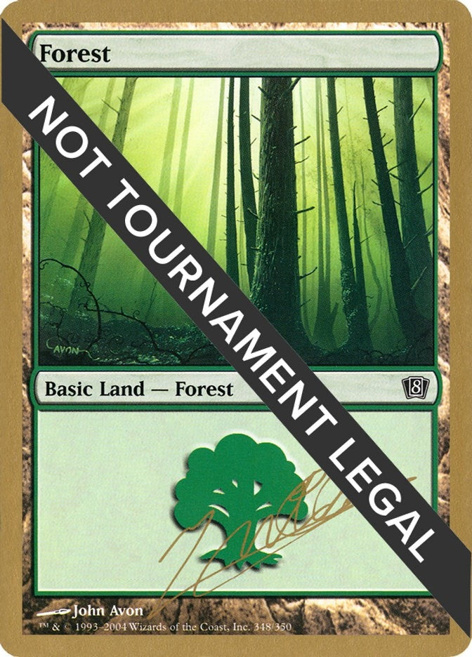 Image for Forest (348) - 2004 Julien Nuijten (8ED) [World Championship Decks] - Magic: The Gathering