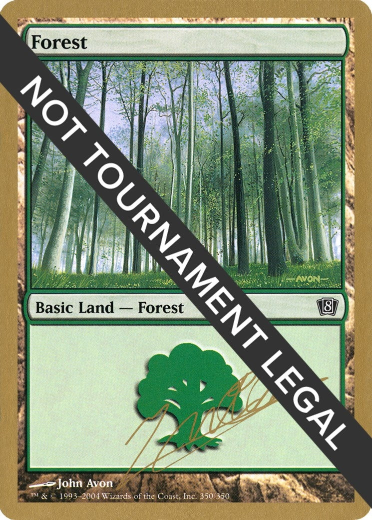 Image for Forest (350) - 2004 Julien Nuijten (8ED) [World Championship Decks] - Magic: The Gathering