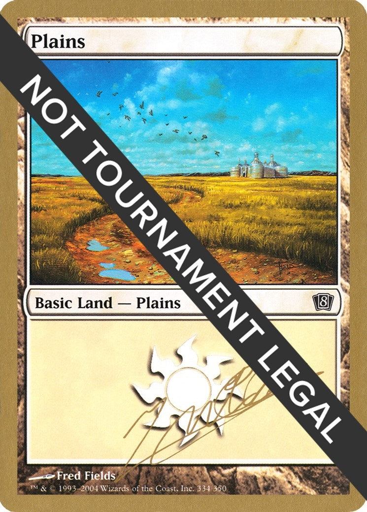 Image for Plains (334) - 2004 Julien Nuijten (8ED) [World Championship Decks] - Magic: The Gathering
