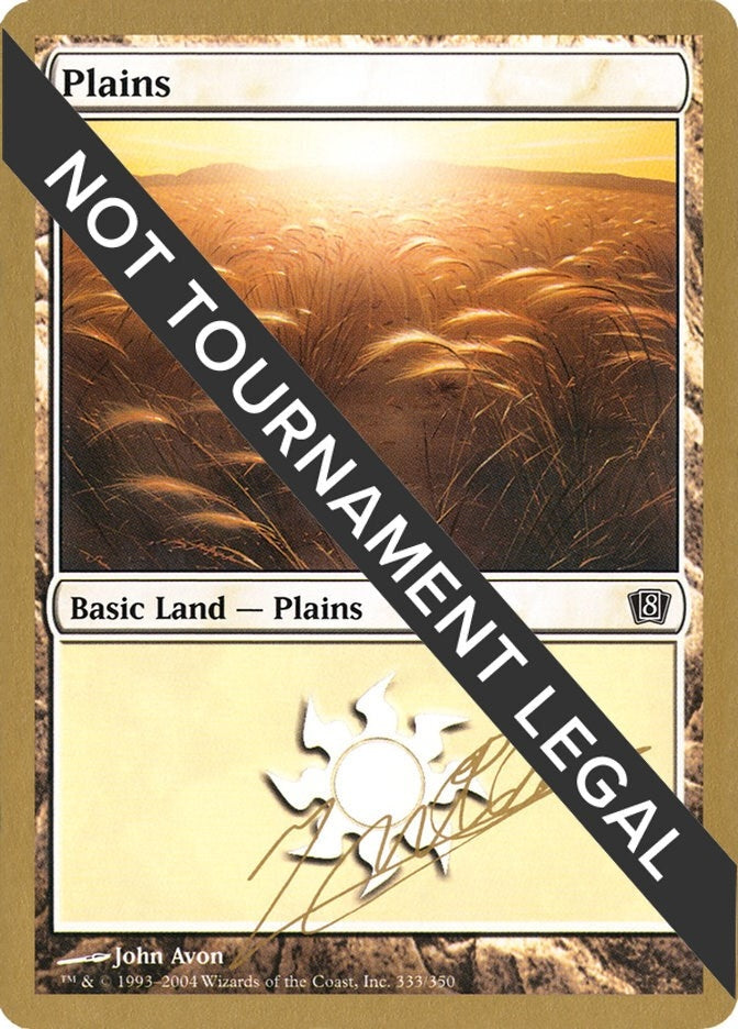 Image for Plains (333) - 2004 Julien Nuijten (8ED) [World Championship Decks] - Magic: The Gathering