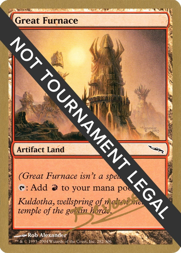 Image for Great Furnace - 2004 Manuel Bevand (MRD) [World Championship Decks] - Magic: The Gathering
